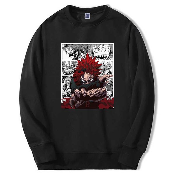 

men's hoodies sweatshirts my hero academia hoodie for menwomen anime bakugou boku no hero graphic sweatshirt fleece hip hop harajuku st, Black