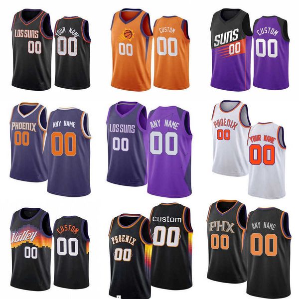 

2023 75th custom men women youth phoenix''suns''15 cameron payne 20 dario saric 14 landry shamet 10 jalen smith basketba, Black;red