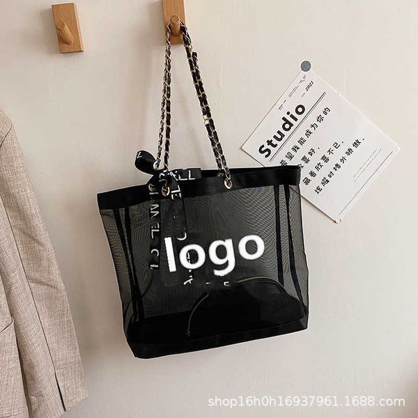 

designer channel cc women totes points gift gauze tote bag single shoulder messenger chain beach bag shopping bag tide