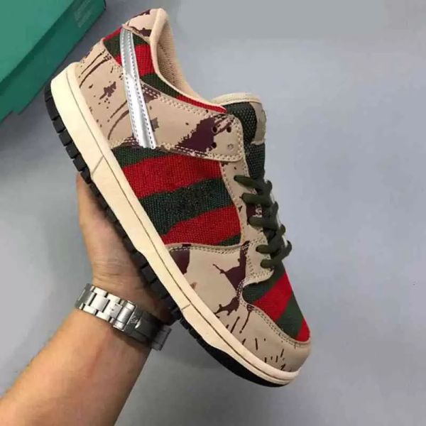 

runong shoes sport trainers sneakers mesh green cement black grey red fire designer pro freddy krueger dunks with boxes men