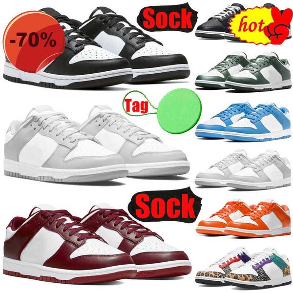 

boots 2023 boots panda running shoes for mens womens dunksb lows black white paisley unc unive