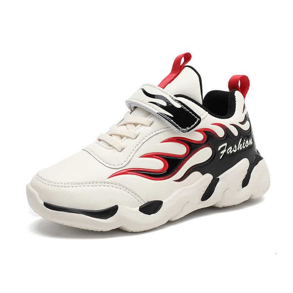 

boys' shoes autumn and winter new waterproof chil1en's sports shoes middle school chil1en's fashion wear resistant running sh, Black
