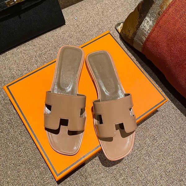 

luxury women flat sandals multi color classic patterns leisure indoor set of accessories slides designer resorts brand slippers 7q46, Black
