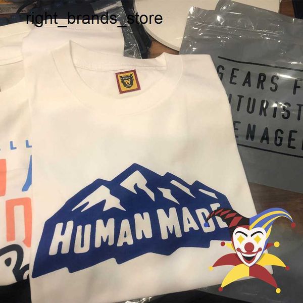 

men's t-shirts men's t-shirts snow mountain human made t-shirt men women t shirt tee 0221v23, White;black