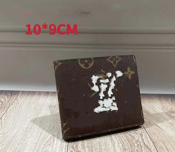

2023designers paris plaid style high-end mens wallet credit card holder purse men wallets billfold purses