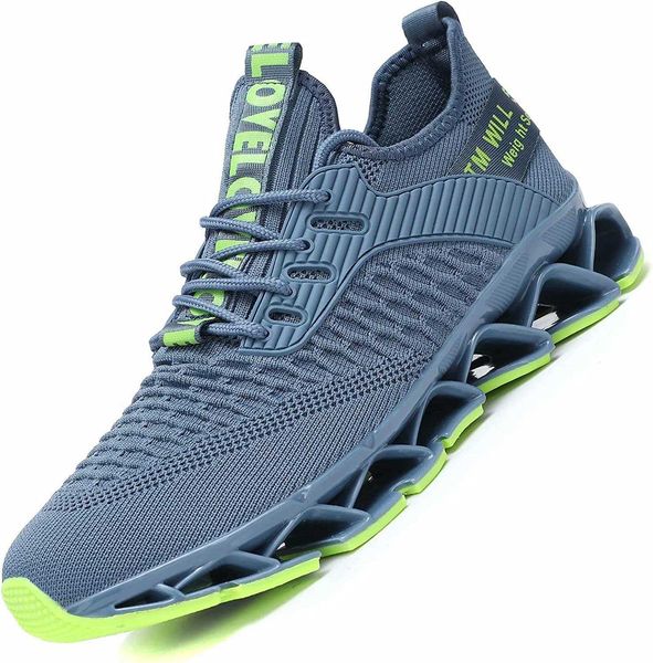 

chopben men's running shoes blade anti slip fashion sports breathable mesh soft bottom casual walking, Black