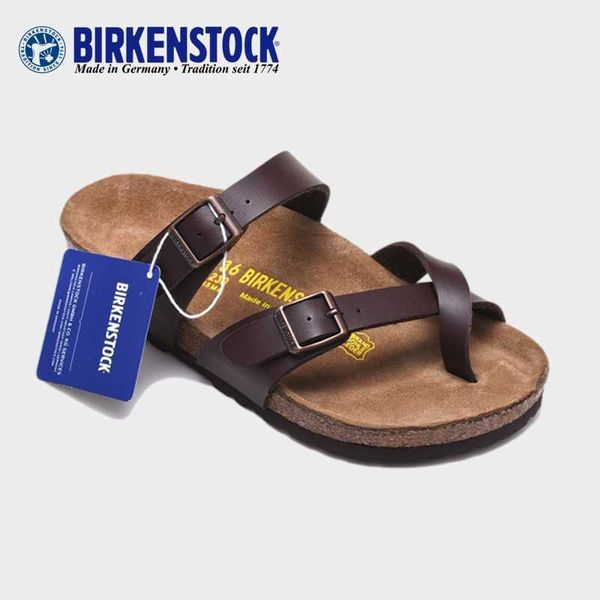 

slippers factory designer birkinstocks boken beach slippers mayari boken toe sandals cork men's and women's shoes, Black