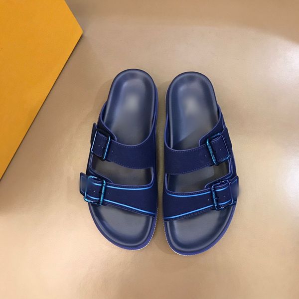 

luxury men slippers letter printed fashion designer mens slides with original box casual slipper plus size, Black