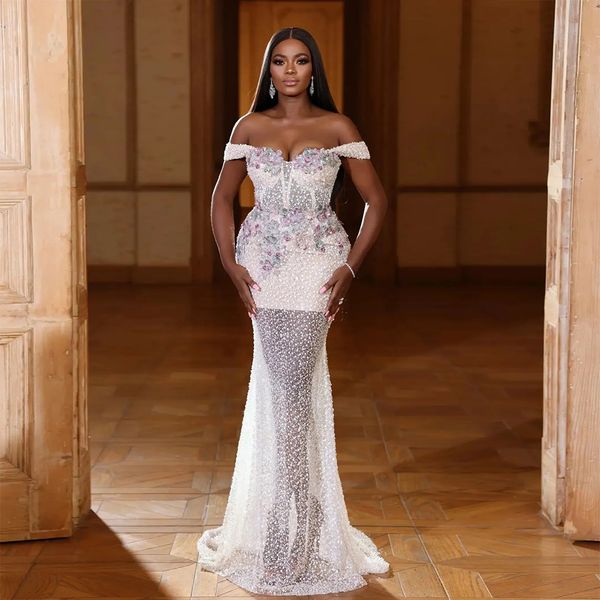 

sparkly evening dresses sleeveless v neck off shoulder 3d flowers lace beaded appliques sequins pearls floor length celebrity formal prom dr, Black;red