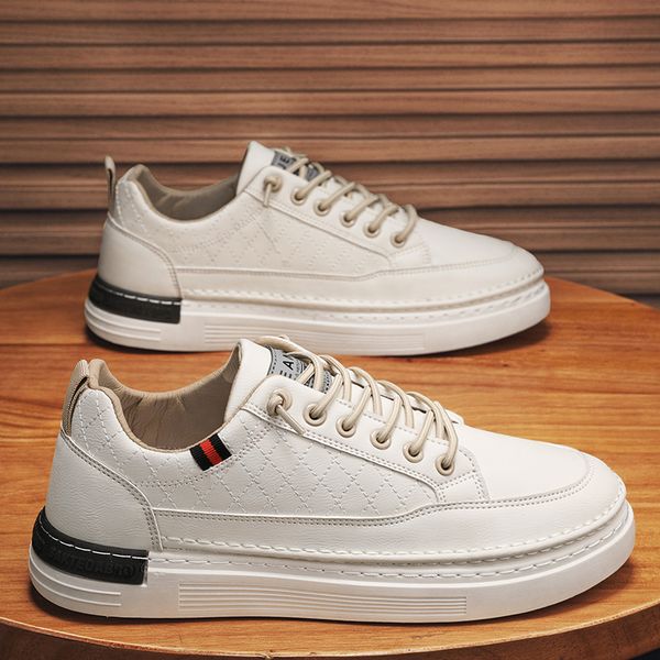 

2023 men women running shoes black white beige increase comfortable mens trainers outdoor sneakers size 39-44 color16