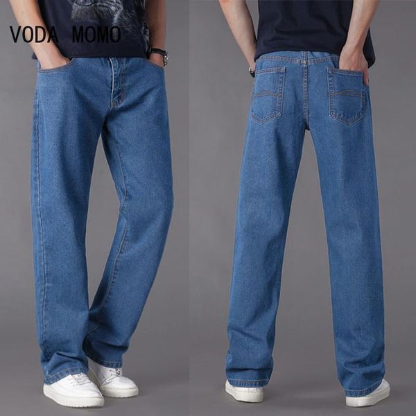 

men's jeans men's jeans fashion loose straight casual wide leg pants cowboy mans streetwear korean hip hop trousers spring summer, Blue