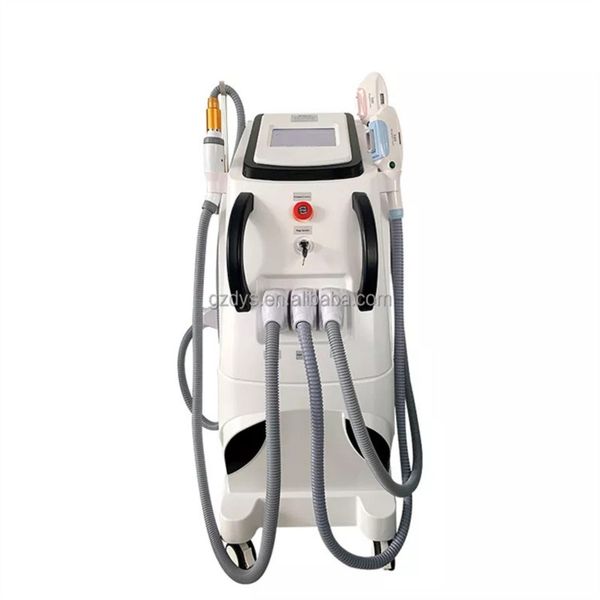 

3 in 1 laser machine multifunction q switched nd yag laser rf machines elight opt ipl hair removal diode laser hair removal machine, Black
