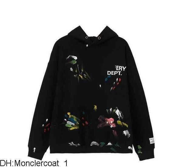 

2023 galleryes depts hoody mens designers hoodies fashion galleryse depts hoodys winter man long sleeve men womens hoodie clothing clothes 1, Black