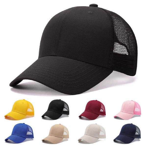 

ball caps 1 pcs cap casual adjustable snapback hats women men hip hop caps mesh baseball cap trucker hat sports hat dropshipping r230220 r23, Blue;gray