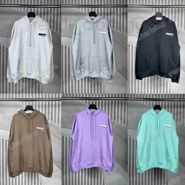

men's plus size hoodies & sweatshirts designer men designer hoodie sweatshirt paris sea wave letter embroidery women purple black brown
