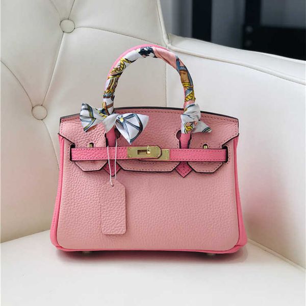 

herme birkin 2020 new style bag color matching color matching color matching layer cow skin lychee pattern portable one-shoulder diagonal ba