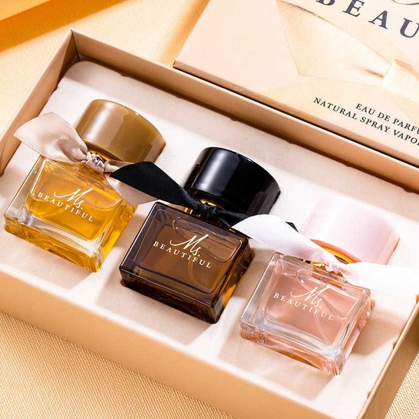 

fragrance perfume style women's high end gift box long lasting flower and fruit girls' perfume set