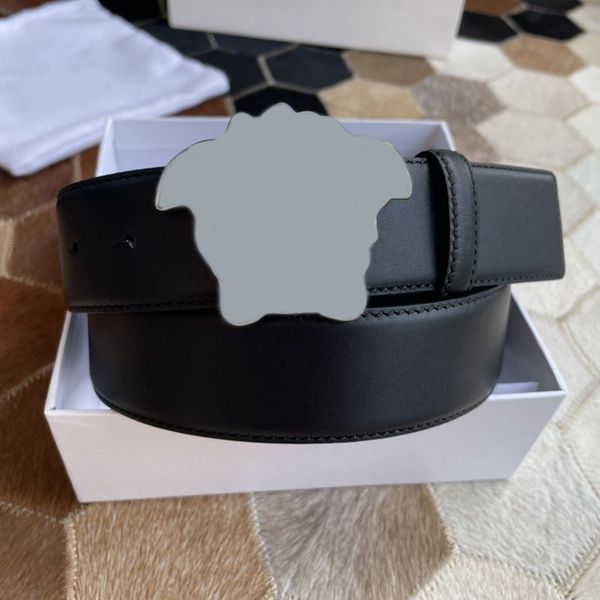 

fashion luxury belt womens and mens designer belts business adjustable cintura gold silver plated black soft genuine leather jeans ceinture, Black;brown