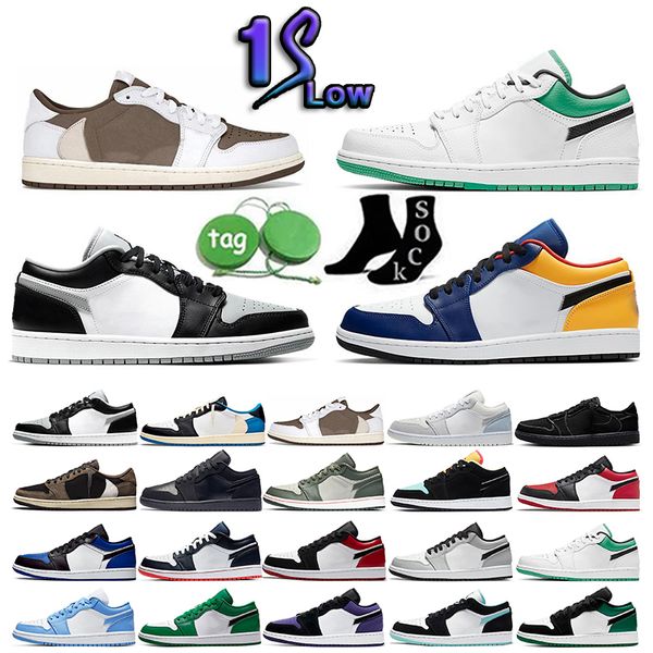 

fashion low basketball shoes 1s reverse mocha black phantom fragment lows panda unc tear away silver mens trainers women sneakers size 36-48
