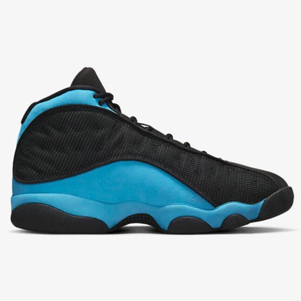 

jumpman 13 university blue designer basketball shoes original quality mens 13s xiii black university blue-white outdoor sports sneakers with