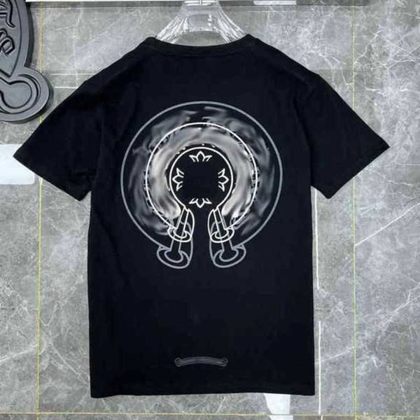 

summer luxury heart mens t shirts fashion ch brand men sanskrit letter t-shirt horseshoe cross designer tshirts man hip hop chromeshian, White;black