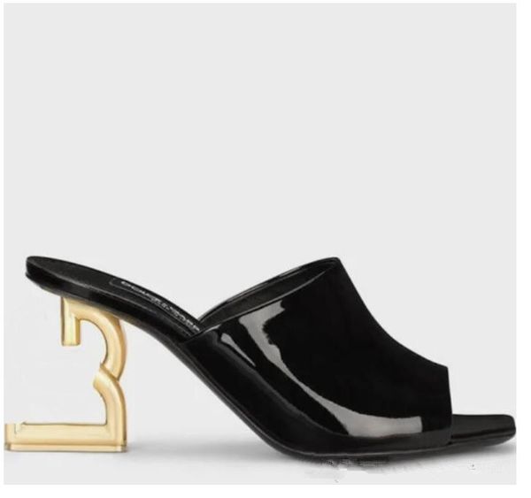 

with box sandals women red bottom shoes high heels slides womens luxurys designers shoes genuine leather pumps lady slipper wedding bottoms, Black