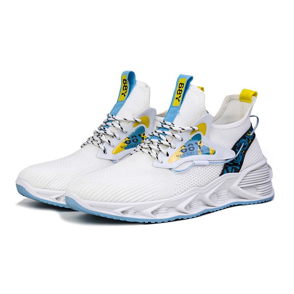 

new mens runners shoes grey blue fashion mesh outdoor breathable soft sport man sneakers chaussures 40-44