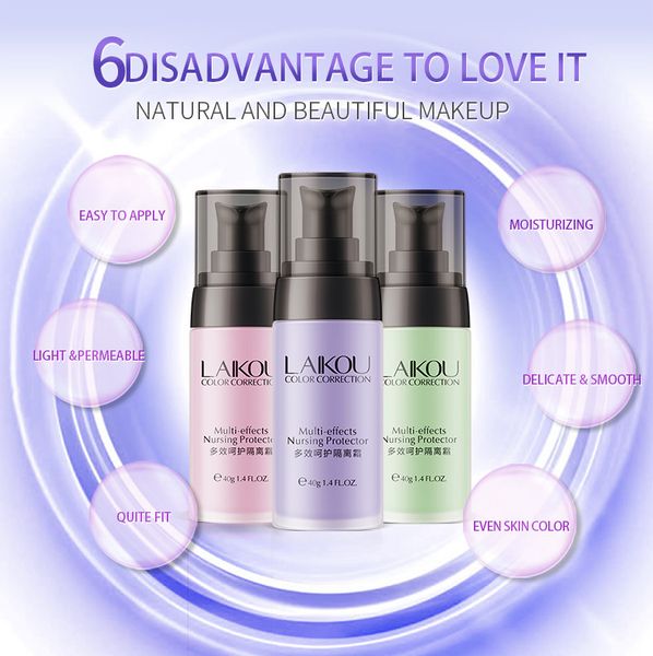 

new face smooth primer make up concealer base pores invisible brighten dull skin color whitening cream wrinkle cover makeup