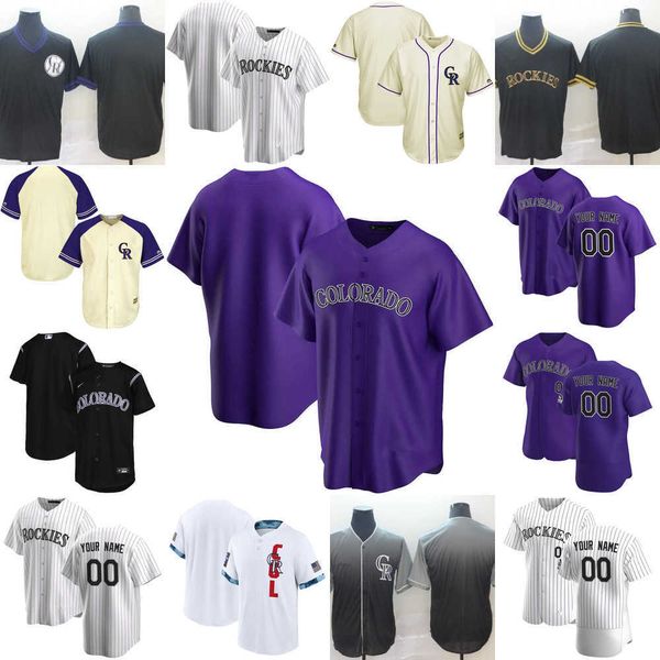 

2023 custom jersey colorado''rockies''mens women youth 28 nolan arenado 62 yency almonte 19 charlie blackmon 27 trevor s, Blue;black