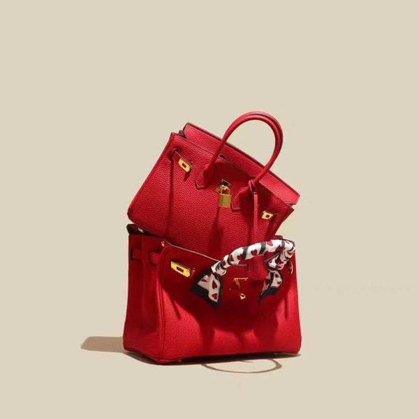 

designer bags 55%off quality the cowhide red leather handbag new fashion shoulder crossbody handbags