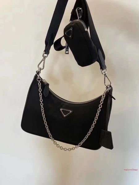 

nylon bags hobo bags designer crossbody bag triangle 2005 p three in one bag