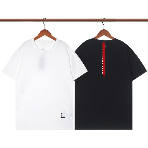 

men's t-shirts luxury designer t-shirt black red vertical letter print shirt short sleeve fashion brand designer t-shirt asian size s-x, White;black