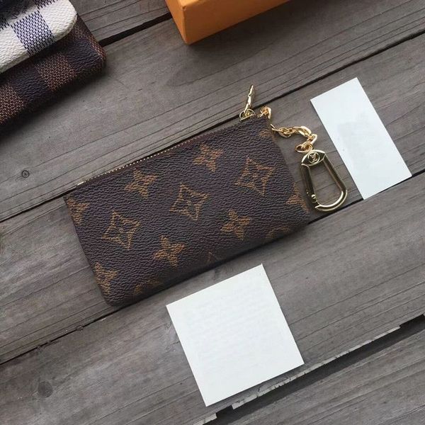 

wallets leather with key pouch designers mini womens mens keychain ring credit card holder coin purse luxury bags m62650