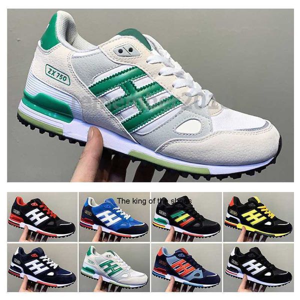 

wholesale editex originals zx750 casual shoes sneakers zx 750 for men and women athletic breathable sports trainers size 36-45 r36, Black