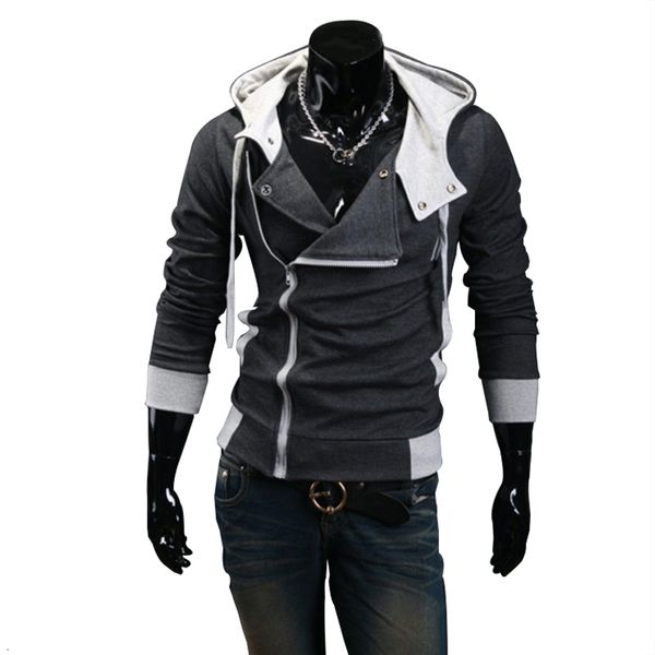 

men's hoodies sweatshirts casual man hoodie sweatshirt slim male zipper streetwear cardigan hoodies outerwear black sportswear men hood