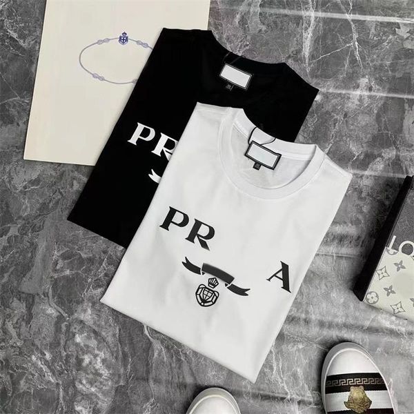 

2023summer mens designer t shirt casual man womens tees with letters print short sleeves sell luxury men hip hop clothes, White