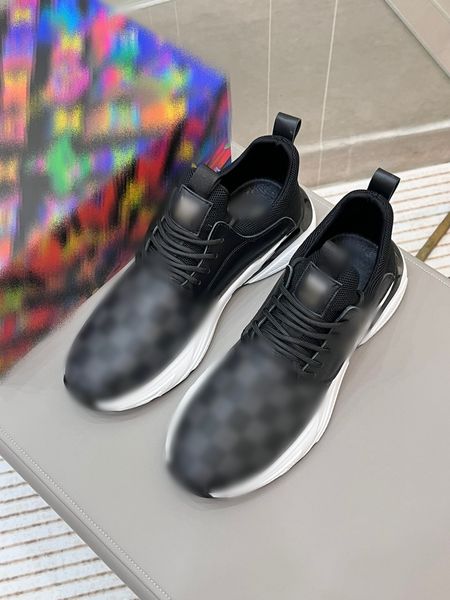 

cool mens designer shoes black brown plaid printed fashion men casual sports sneakers shoe with original box