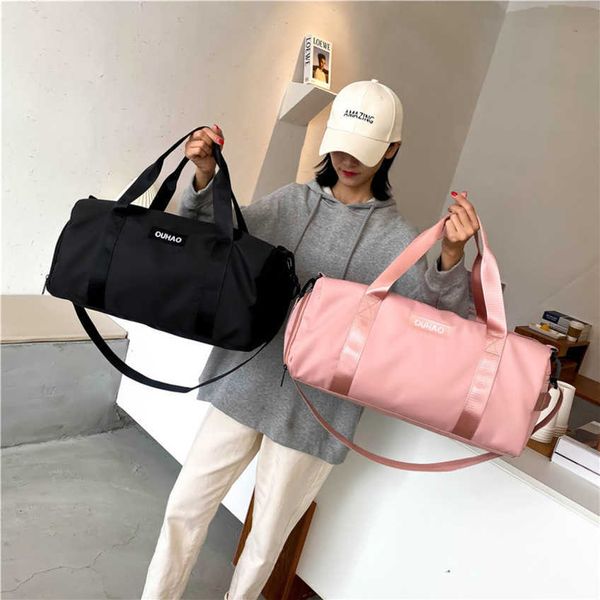 

factory wholesale women's bag hand folding lever large capacity portable luggage bag shoulder messenger handbags 55%off