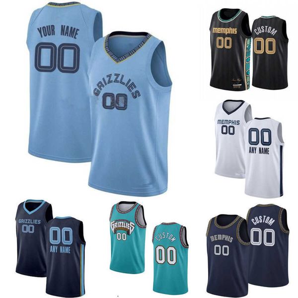 

2023 basketball jersey memphis''grizzlies''custom men women youth 5 vince williams jr. 6 kenneth lofton jr. 12 ja morant, Black;red