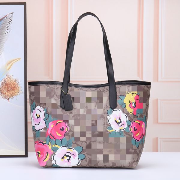 

new 2023 women's bag city tote multicolour magnetic buckle hand classic vintage shopping commuting one-shoulder