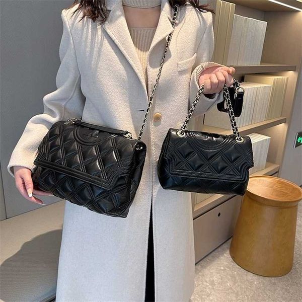 

22% off handbag 2023 fashionable new textured rhombus soft leather capacity shoulder underarm bag chain strap messenger