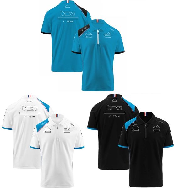 

2023 new formula 1 racing t-shirt polo shirt f1 team drivers the same style men's summer short-sleeved polo shirts t-shirt custom