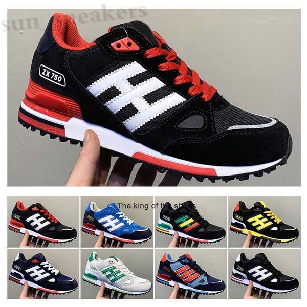 

2021 wholesale editex originals zx750 running shoes sneakers zx 750 for men and women athletic breathable sports size 36-45 rg01, Black