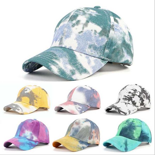 

ball caps tie dye adjustable graffiti baseball cap hip hop fashion new spring autumn personality peaked cap dad hat r230220, Blue;gray