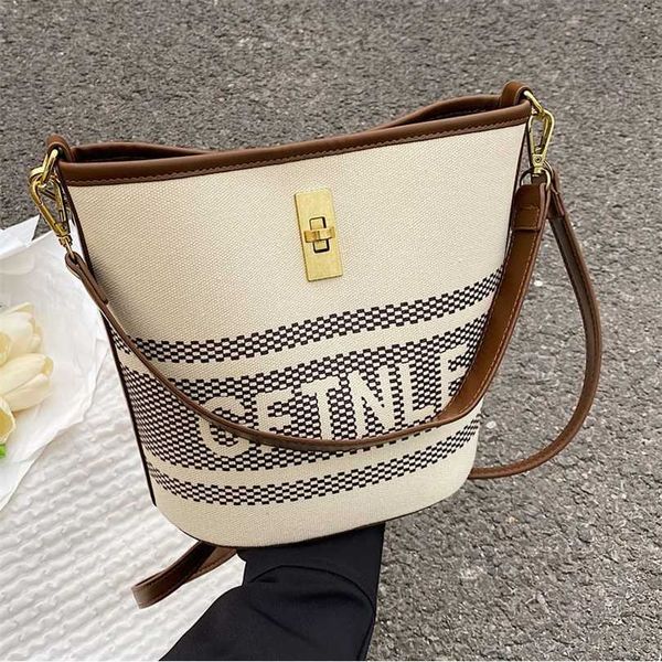 

20% off handbag 2023 fashionable new shoulder bag capacity canvas shoulder messenger bag