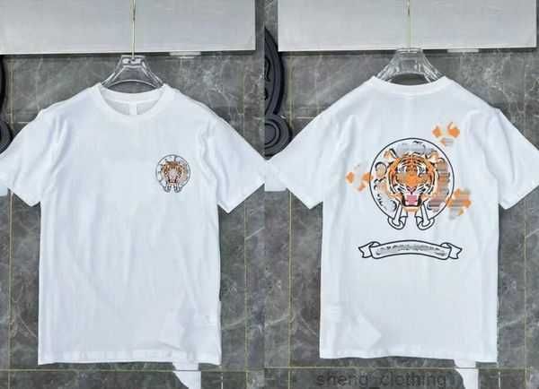 

mens classic t shirt fashion ch brand letter sanskrit cross pattern sweater t-shirts designers pullover cotton tshirts 14 0dx1, White;black