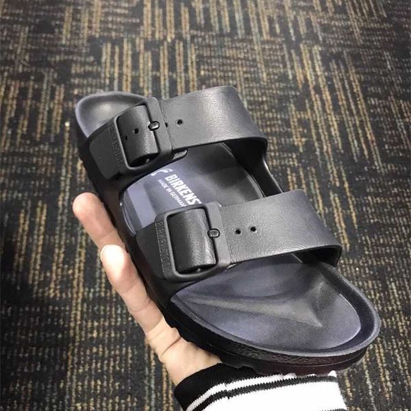 

slippers factory designer birkinstocks germany boken shoes eva sandals boken indoor beach lovers slippers for women to wear in summer, Black