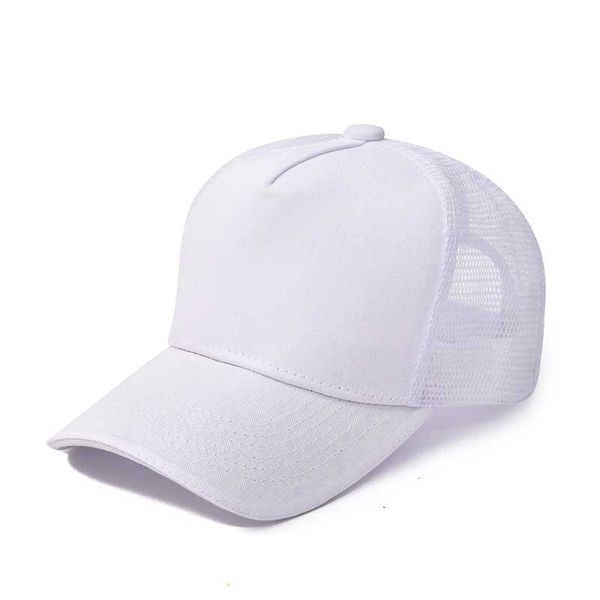 

ball caps mesh breathable solid color adjustable sun protection trucker cap men spring summer shade women snapback baseball cap r230220, Blue;gray