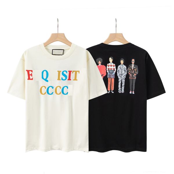 

mens t shirt designer 3d letters printed stylist casual summer breathable clothing men women clothes couples tees wholesale cotton combed 30, White;black