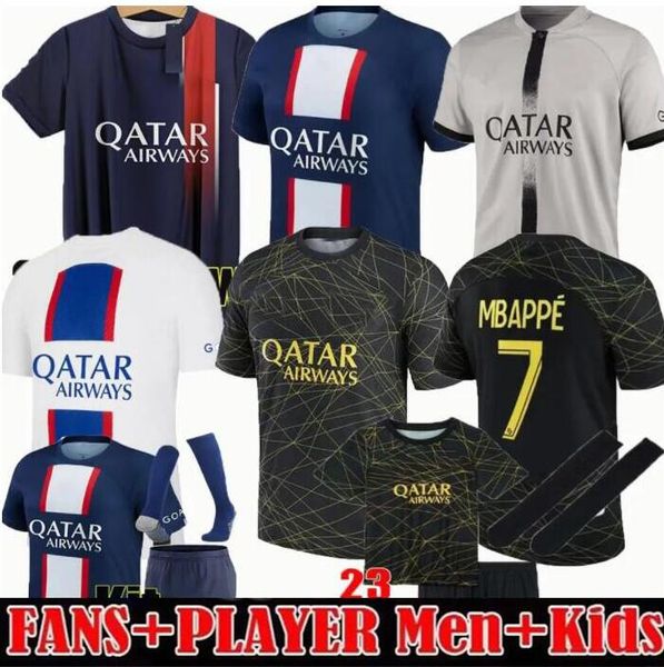 

mbappe hakimi soccer jerseys 2022 2023 2024 maillot de foot marquinhos verratti fourth 22 23 24 sergio ramos 4th psg** neymar*jr enfants men, Black;yellow